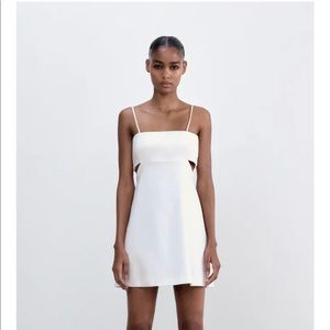 Zara Cut Out White Dress